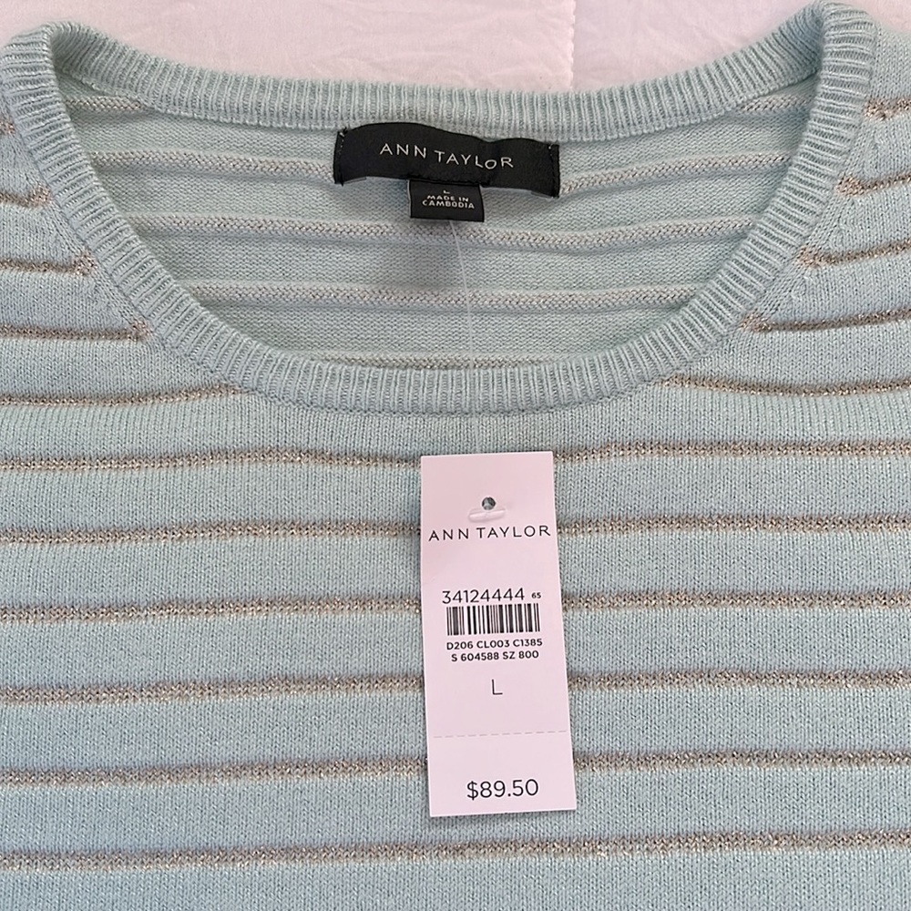 NWT Ann Taylor Shimmer Sweater